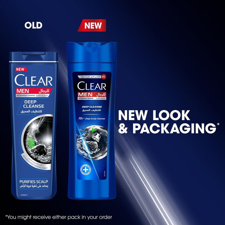 CLEAR Shampoo for men, anti dandruff shampoo, Deep Cleanse, 10x** deep scalp cleanse, 200ml
