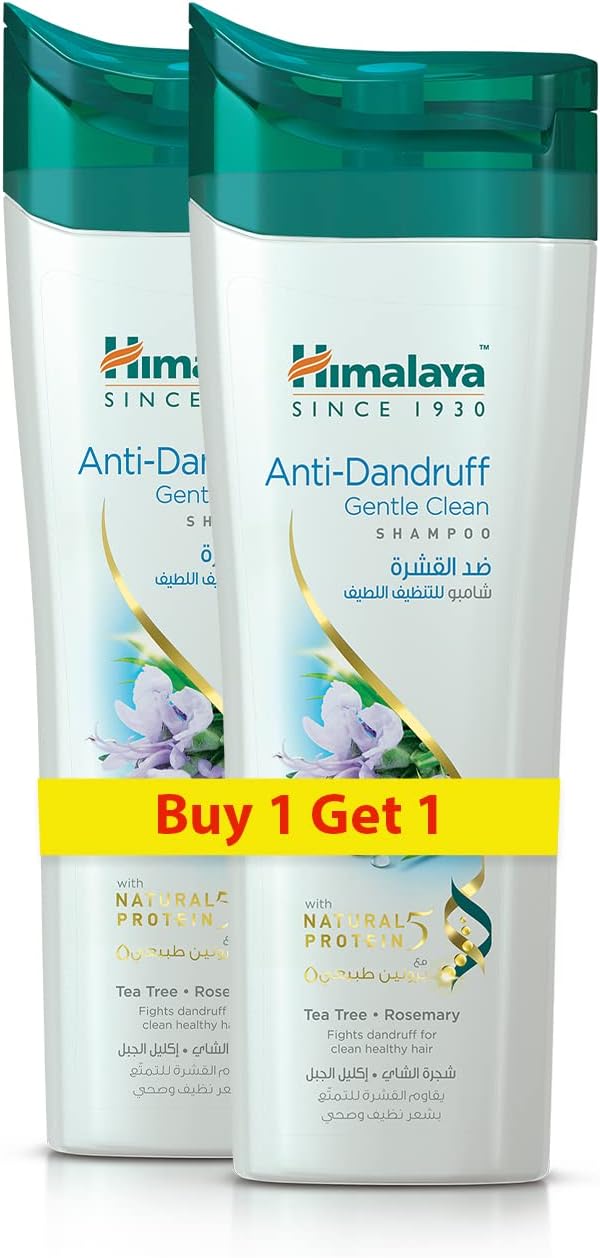 Himalaya Since 1930 Anti Dandruff Gentle Clean Shampoo, 2 X 400ml