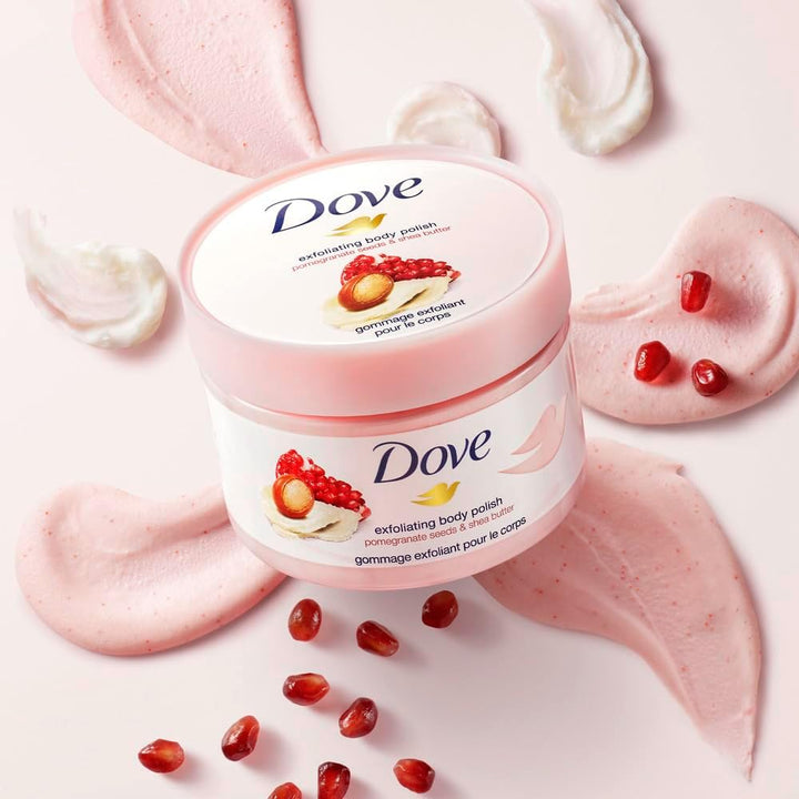 Dove Exfoliating Body Polish Scrub Pomegranate & Shea Butter, 225ml