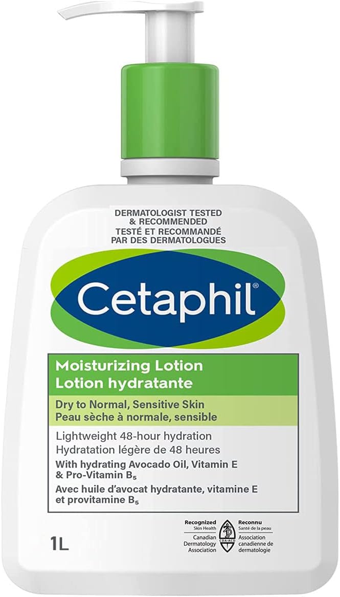 CetaPhil Moisturizing Hydrating Lotion Sensitive Formula, 1 L, 32 Oz, (Canadian Packaging)