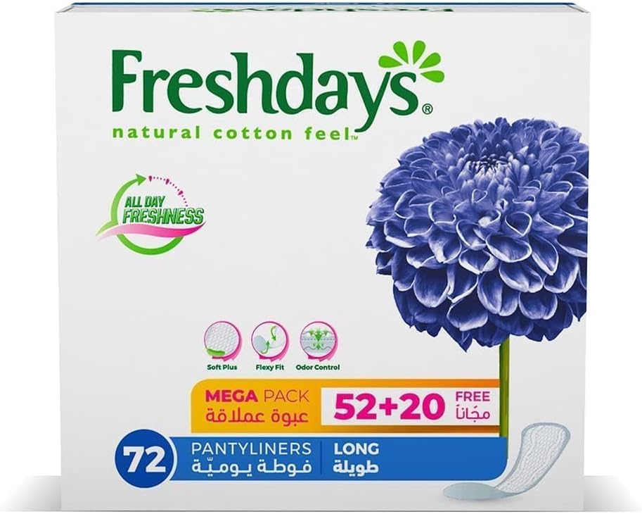 Freshdays Daily Liners Long 72 Pads