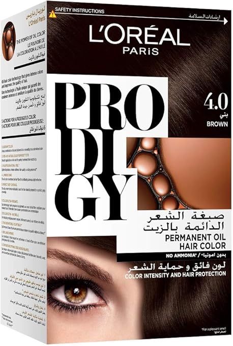 L’Oréal Paris Prodigy Hair Color/Dye, 4.0 Brown