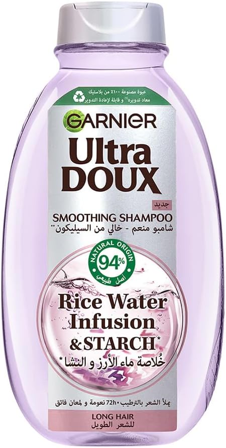 Garnier Ultra Doux Rice Water Shampoo, 400 ml