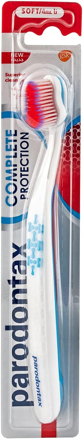 Parodontax Toothbrush For Bleeding Gums, Complete Protection Brush With Soft Bristles
