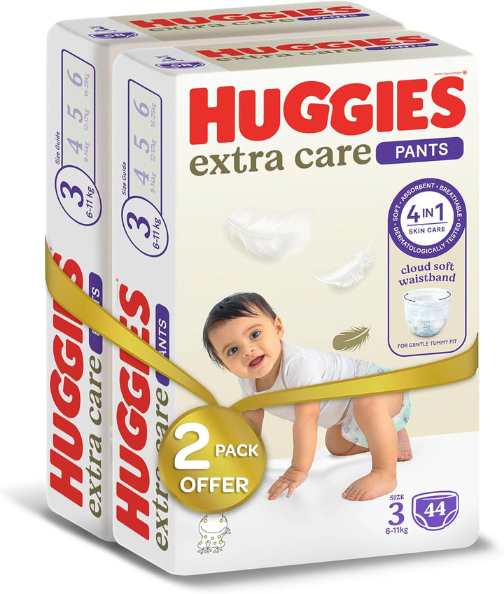 Huggies, Extra Care Culottes, Size 3, 6-11 kg, Mega Pack, 88 Diaper Pants