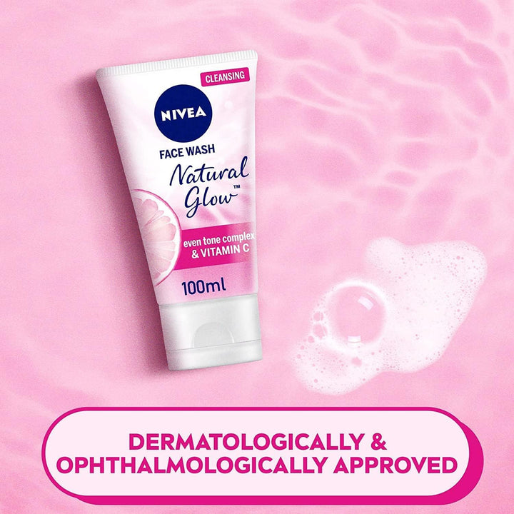 Nivea Face Wash Cleanser, Natural Glow, Even Skin Tone, 100ml
