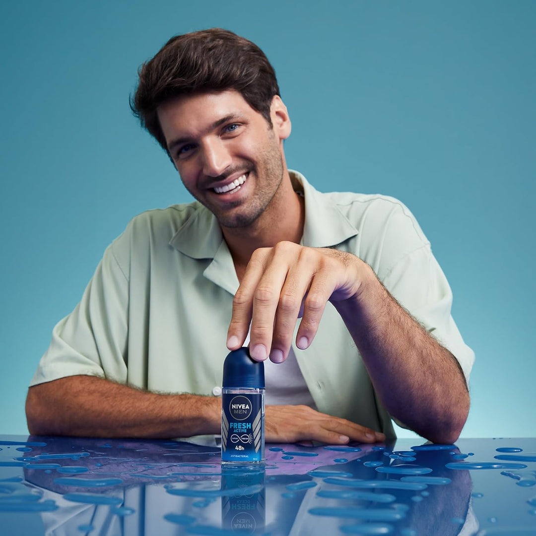 MEN Antiperspirant Roll-on for Men, Fresh Active Fresh Scent, 50ml