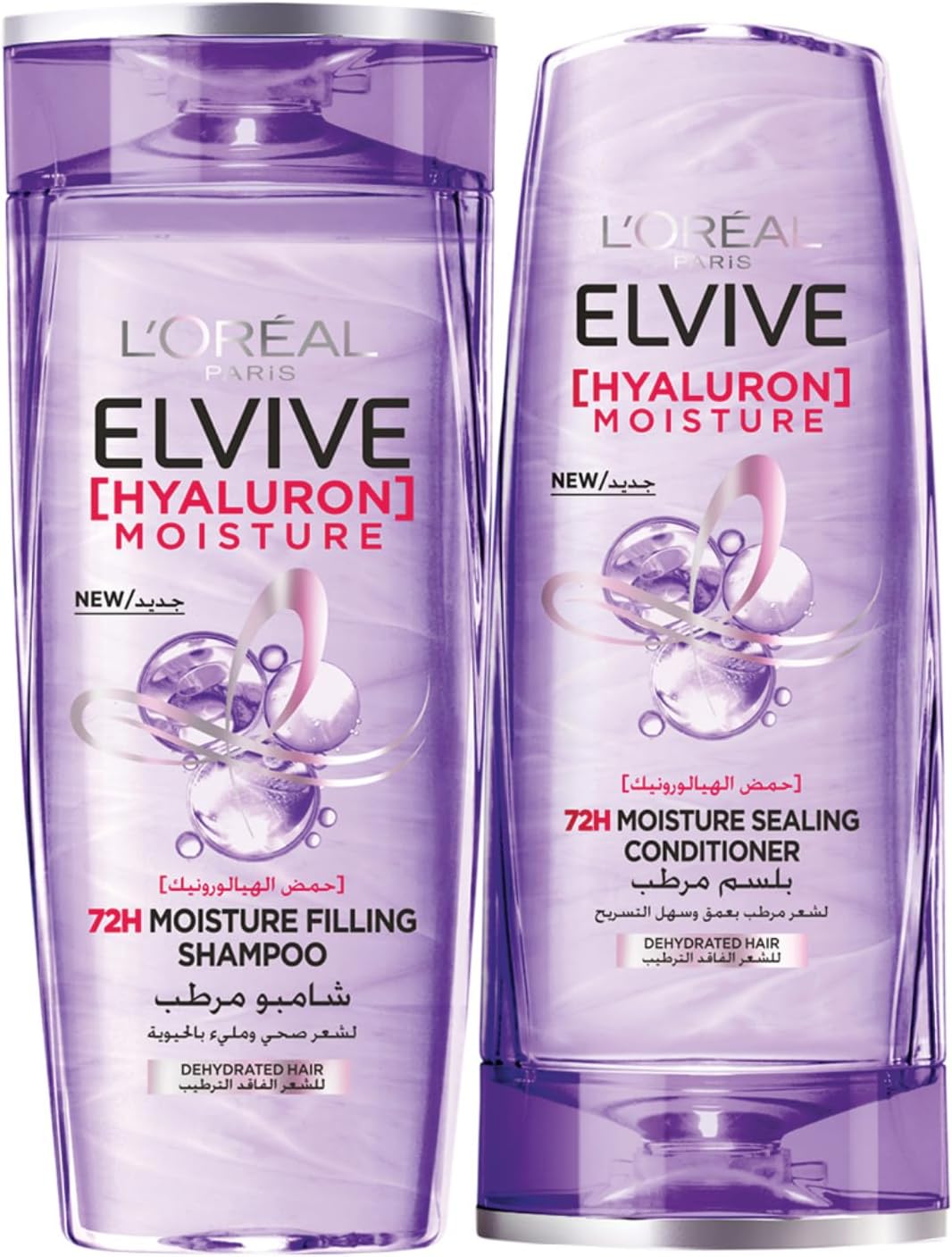 L'OREAL PARIS Elvive Hyaluron Moisture Shampoo For 400ML+ Conditioner 360ML