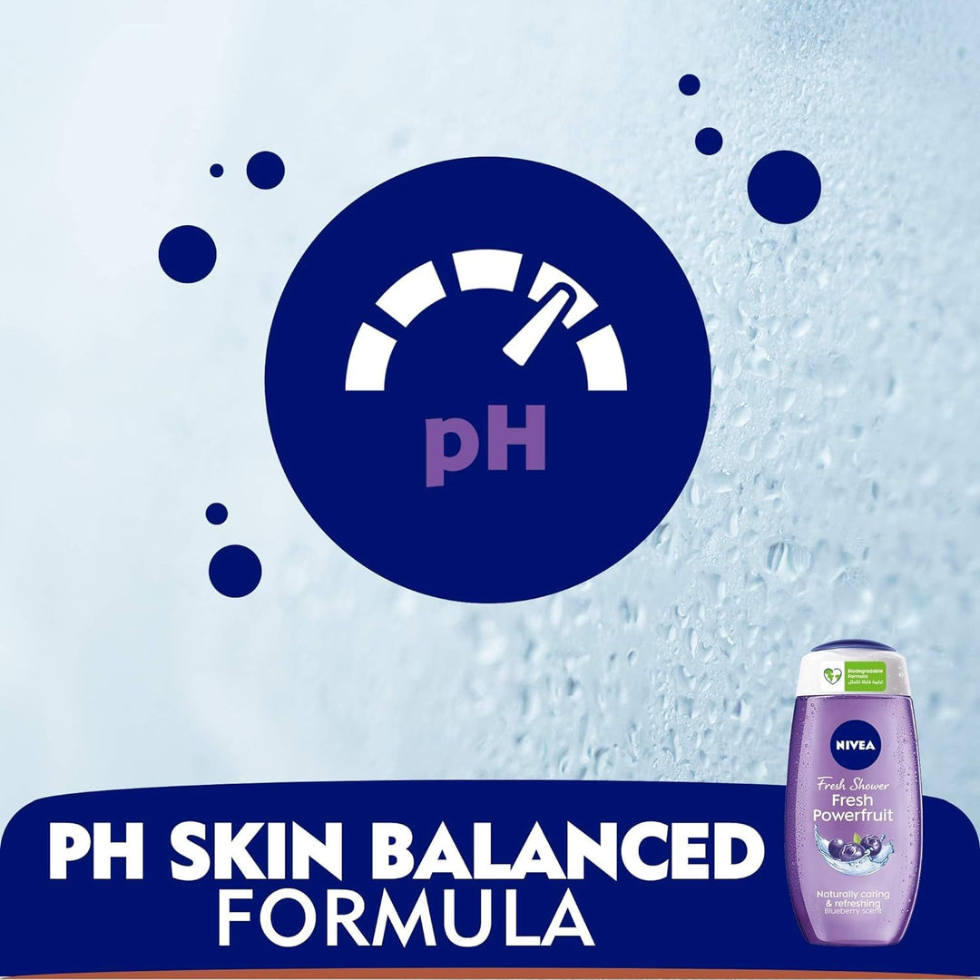 Fresh Powerfruit Shower Gel, Wild Berry Scent, 250 ml