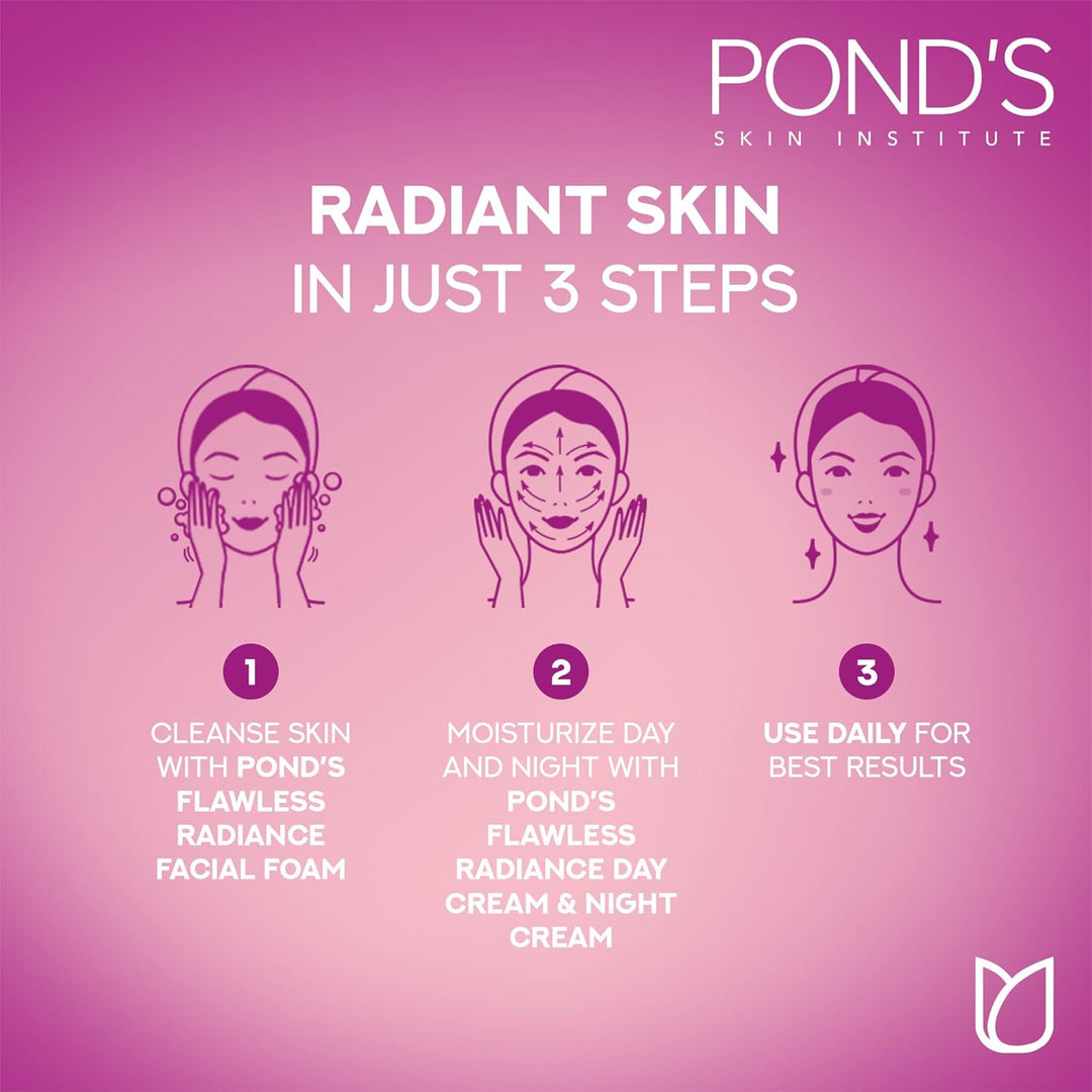 Pond's Skin Institute Flawless Radiance Even Tone Facial Foam For Glowing Even-Toned Skin