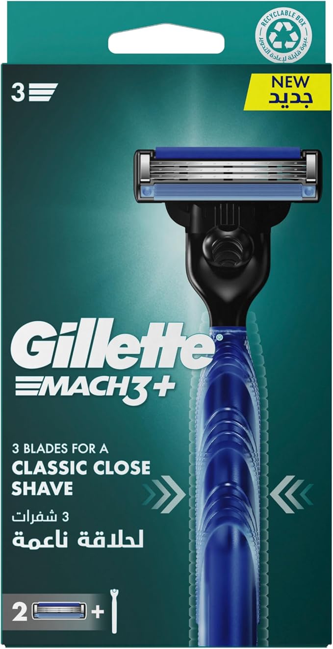 Gillette Mach3 Men'S Handle + 2 Blades