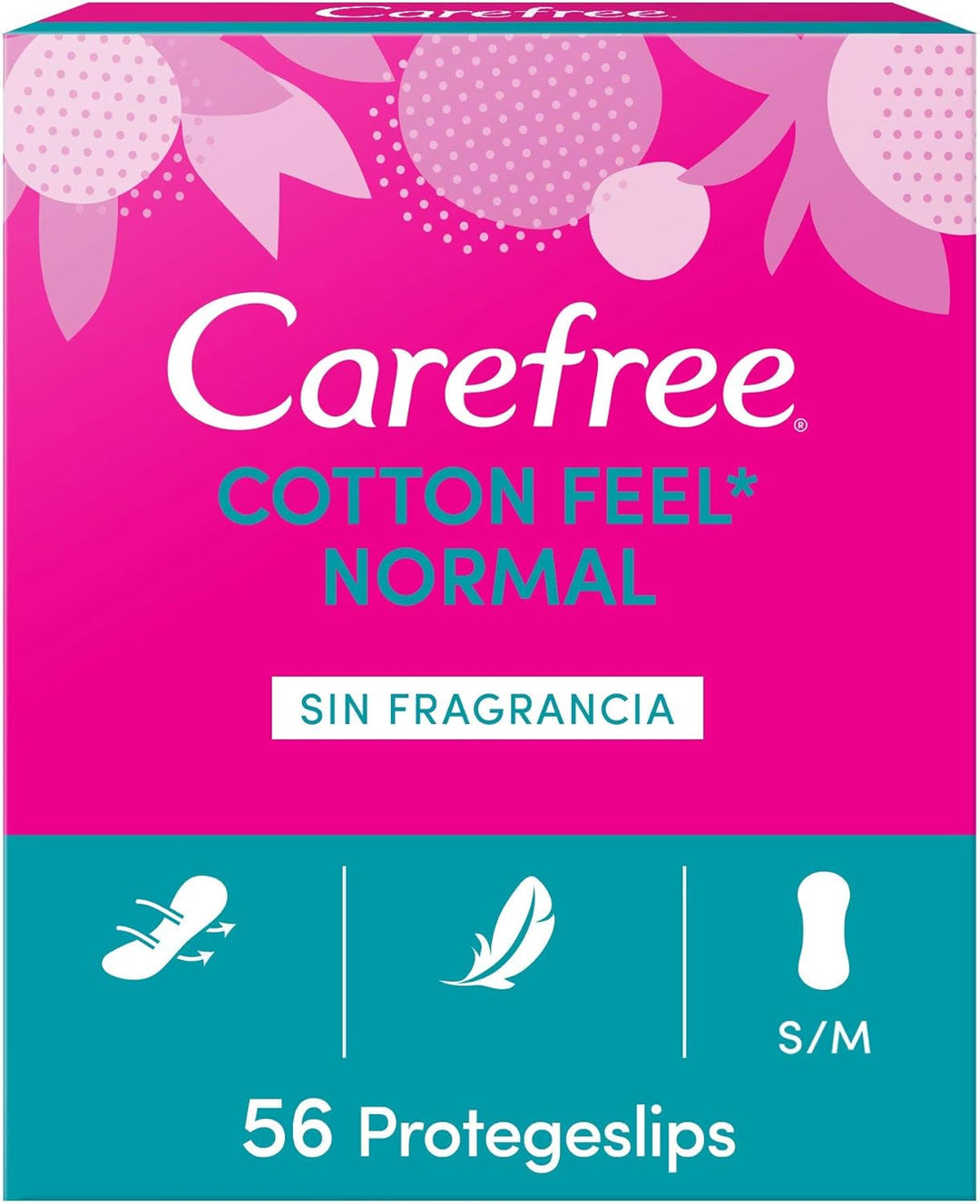 Carefree Salvaslip Cotton Fragrance-Free, 1 Pack Of 56 Protegeslips