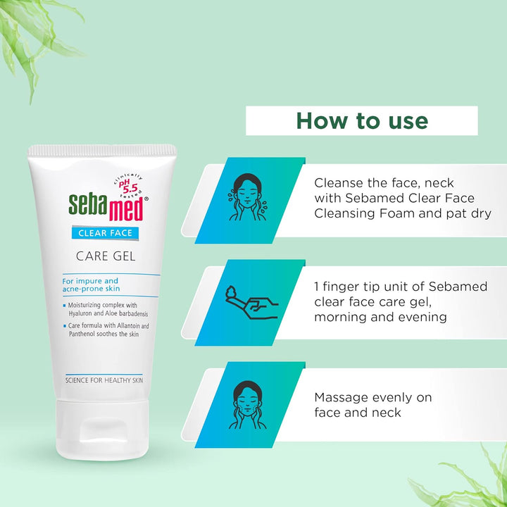 SEBAMED Clear Face Care Gel, 50 Ml