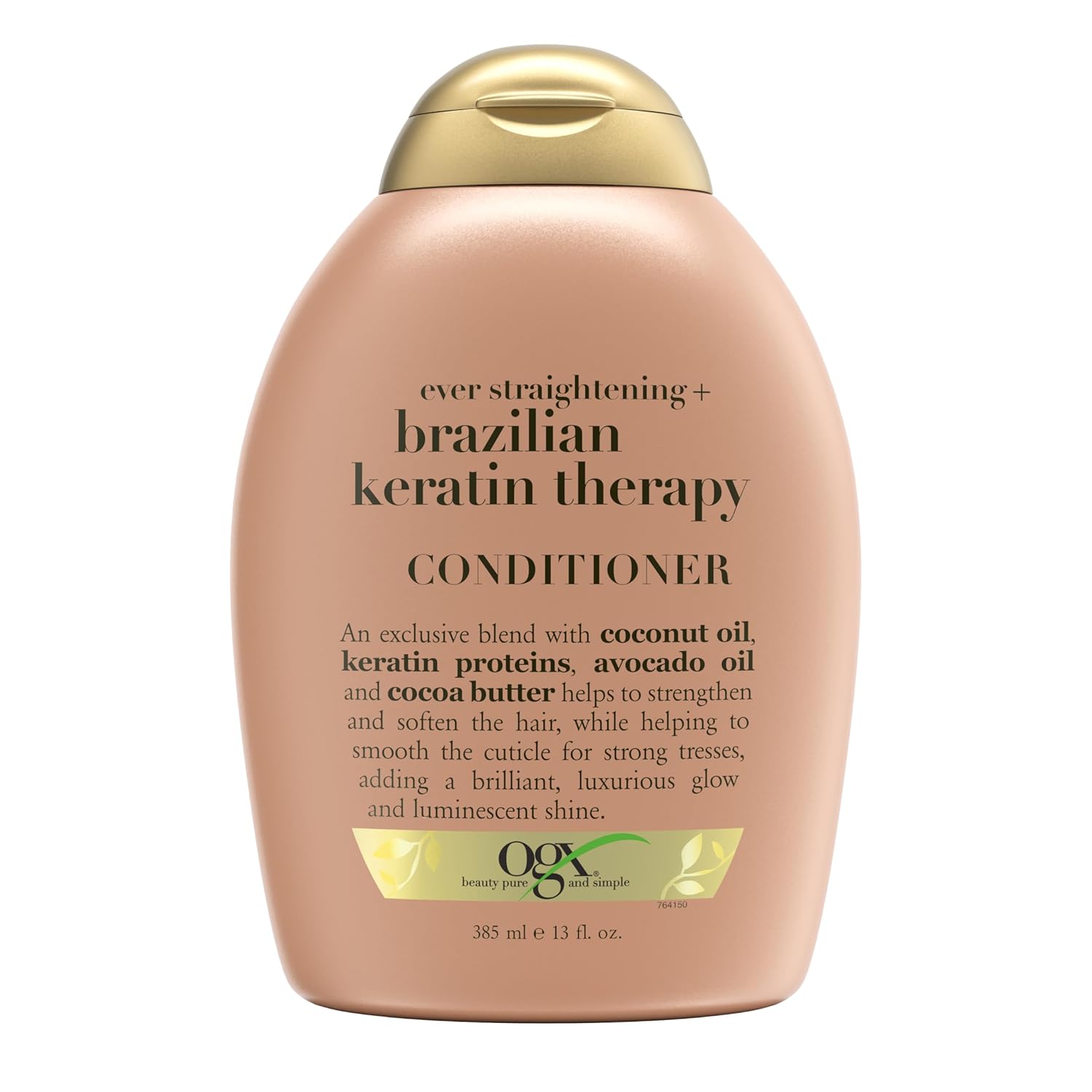 OGX Conditioner, Ever Straightening+ Brazilian Keratin Smooth, 385Ml