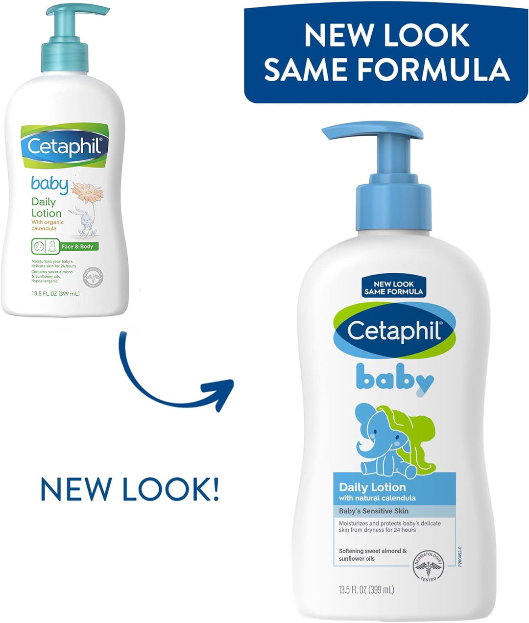 CetaPhil Baby Daily Lotion With Organic Calendula |Vitamin E | Sweet Almond & Sunflower Oils |13.5 Fl. Oz