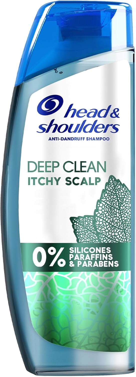 Head & Shoulders Deep Clean For SEVERE Itchy Scalp, Anti-Dandruff Shampoo, Free of Silicones, Parabens and Paraffins, 400 ml