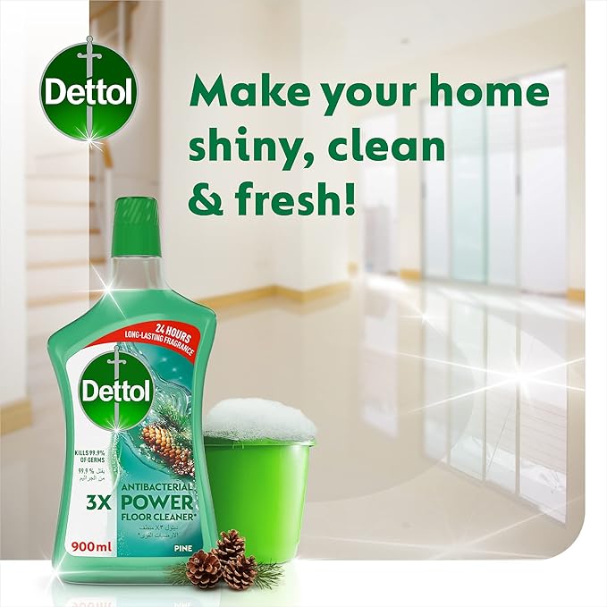 Dettol Antibacterial Power Floor Cleaner with 3 times Powerful Cleaning (Kills 99.9% of Germs)