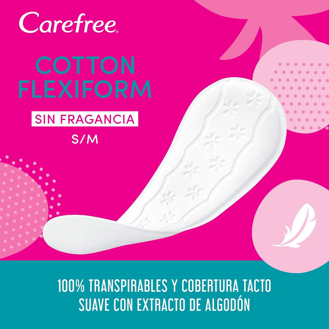 Carefree Salvaslip Cotton Fragrance-Free, 1 Pack Of 56 Protegeslips
