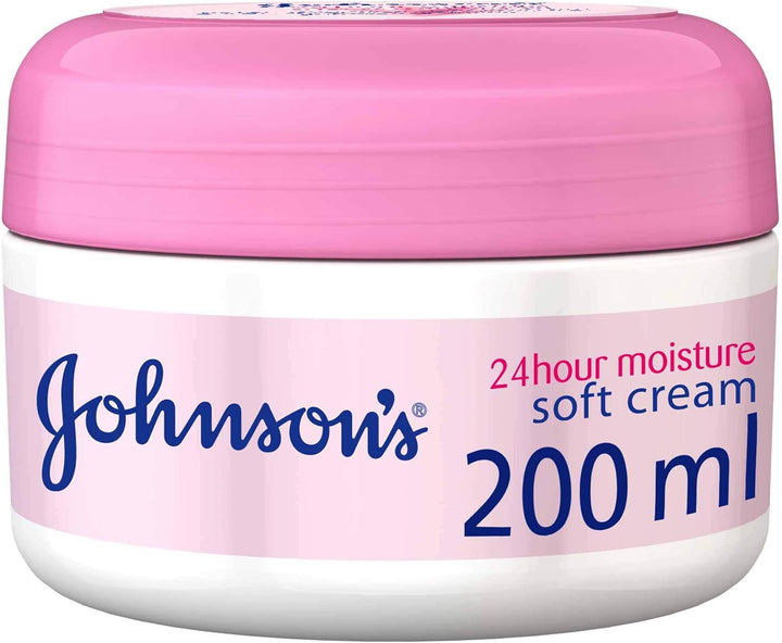 Johnson's 24hour Moisture Soft Cream, 4 x 200ml