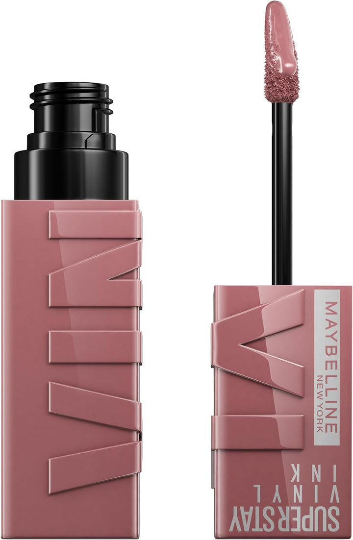 Maybelline New York Super Stay Vinyl Ink Nudes Longwear Transfer Proof Gloss Lipstick, Awestruck