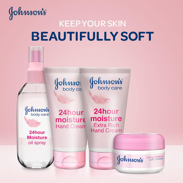 Johnson's Body Cream, 24 HOUR Moisture, Soft, 300ml