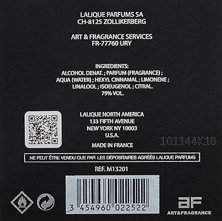 Lalique Encre Noire for Men 100 ml - EDT Spray Black