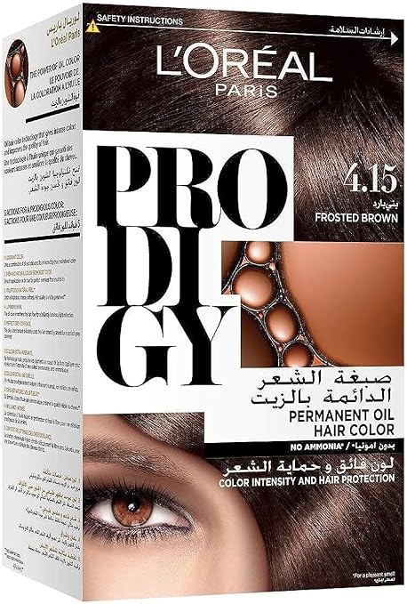 L’Oréal Paris Prodigy Hair Color/Dye, 4.15 Frosted Brown