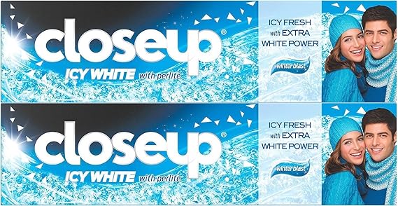 CLOSE UP Icy White Toothpaste Winterblast, 75ml (Pack of 2)