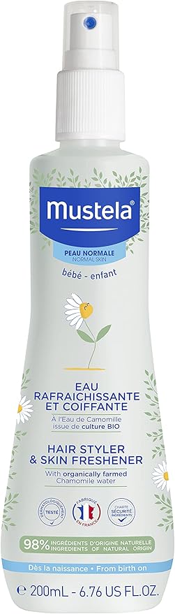 Mustela Cleansing & Hydration Essentials - Baby Skincare & Bath Time Essentials - Natural & Plant Based - 3 Items Set