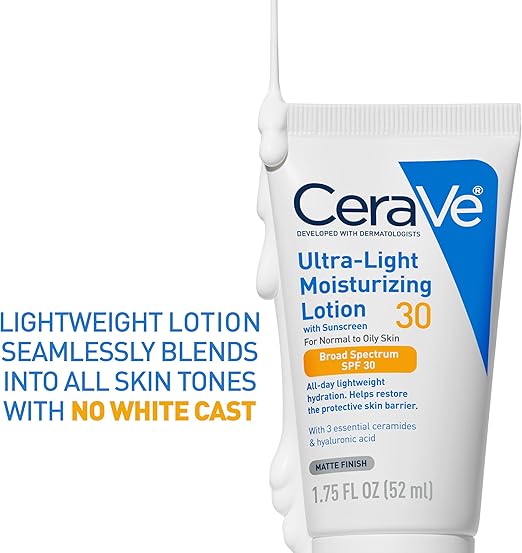 CeraVe ULTRA LIGHT MOISTURIZING LOTION 30 WITH SUNSCREEN 1.7FL OZ (50ml)