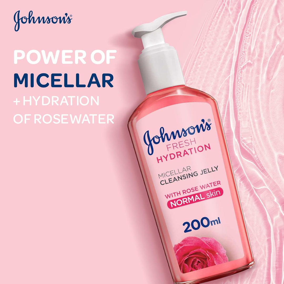 JOHNSON Fresh Hydration Micellar Cleansing Jelly with Rose Water Normal Skin