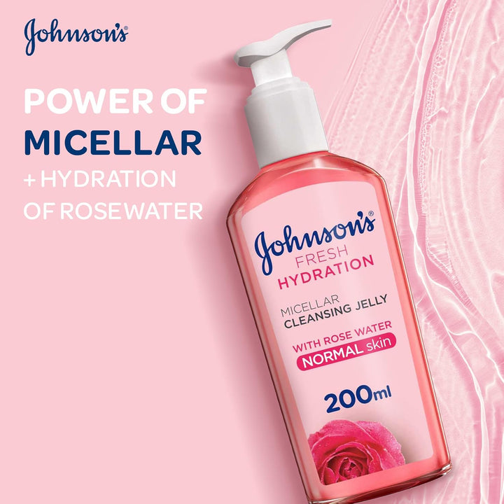 JOHNSON Fresh Hydration Micellar Cleansing Jelly with Rose Water Normal Skin