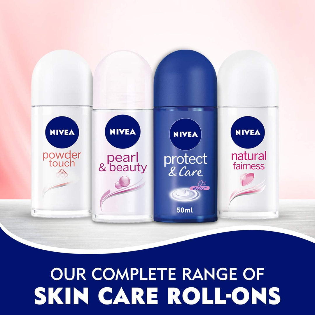 Nivea Antiperspirant Roll-on for Women, Pearl & Beauty Pearl Extracts, 50ml