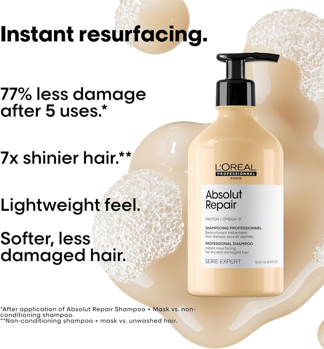 L'Oréal Professionnel Série Expert Absolut Repair Omega 9 & Protein Shampoo 500ml