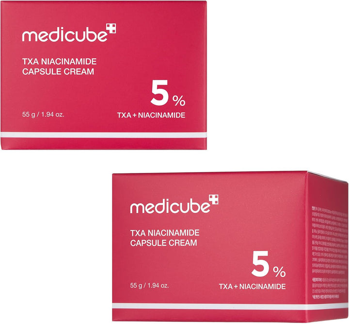 medicube TXA+Niacinamide Capsule Cream | Dual Radiance Moisturizer, Ideal for Use After Spot Care | For Uneven Skin Tone, Texture & Hydration | 99% Pure Tranexamic Acid | Korean Skincare | 1.94oz
