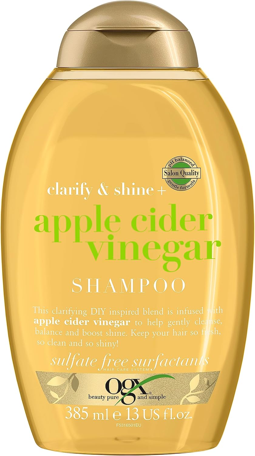 OGX Shampoo, Clarify & Shine+ Apple Cider Vinegar, 385ml