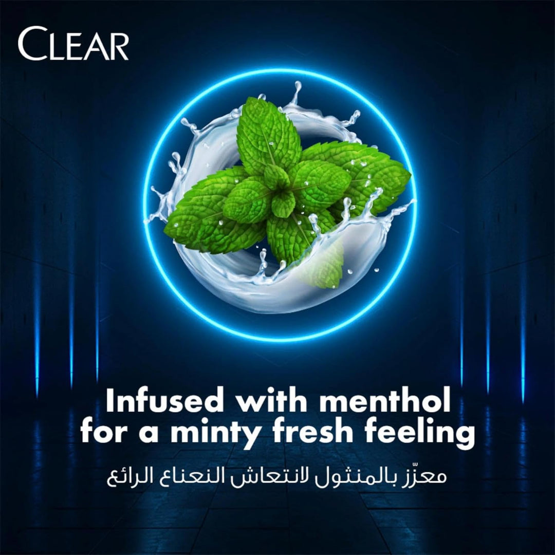 CLEAR Men Anti-Dandruff Shampoo, for dandruff prone scalp, Cool Sport Menthol gives cooling sensation, 2 x 350ml