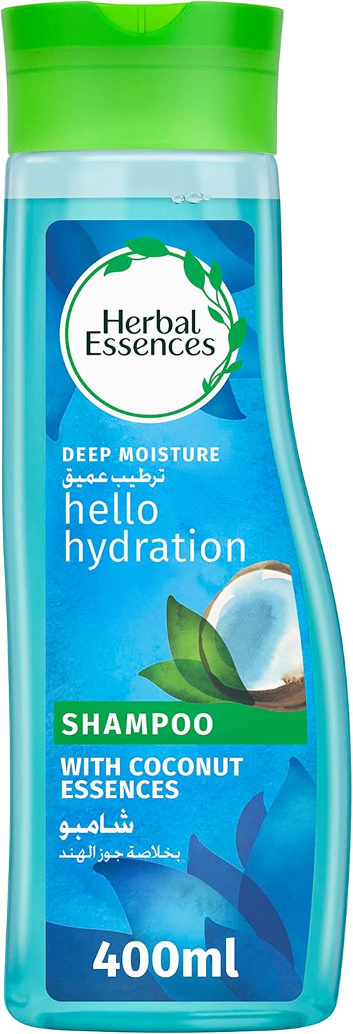Herbal Essences Hello Hydration Moisturizing Shampoo with Coconut Essences, 400 ml