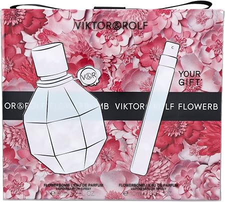 Viktor & Rolf Flowerbomb Women 1.7oz EDP Spray, 10ml EDP Spray 2 Pc Gift Set