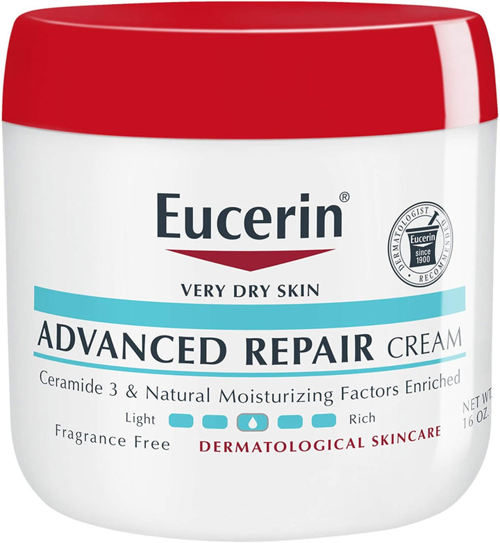 Eucerin Advanced Repair Lotion, Fragrance Free, 16.9 Fl Oz
