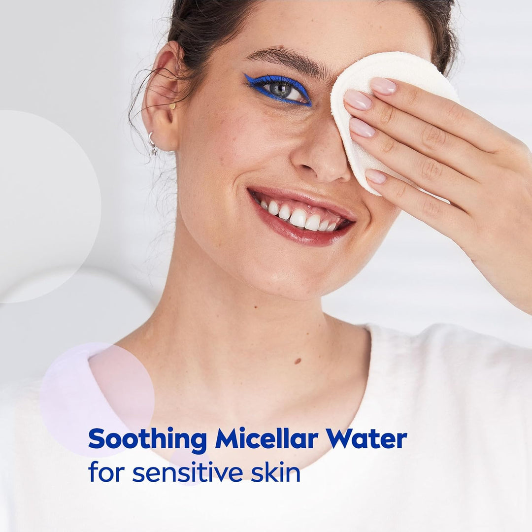 Nivea Face Micellar Water, Makeup Remover, All Skin Types, 400ml