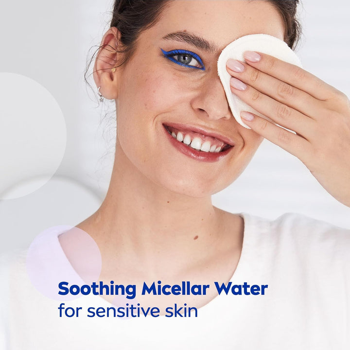 Nivea Face Micellar Water, Makeup Remover, All Skin Types, 400ml