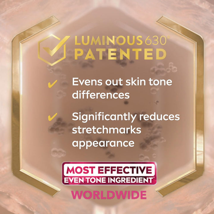 Nivea LUMINOUS 630 Marks and Spots Reduction Body Cream, Even Skin Tone, Reduced Visibility of Stretch Marks, Sun Blemishes