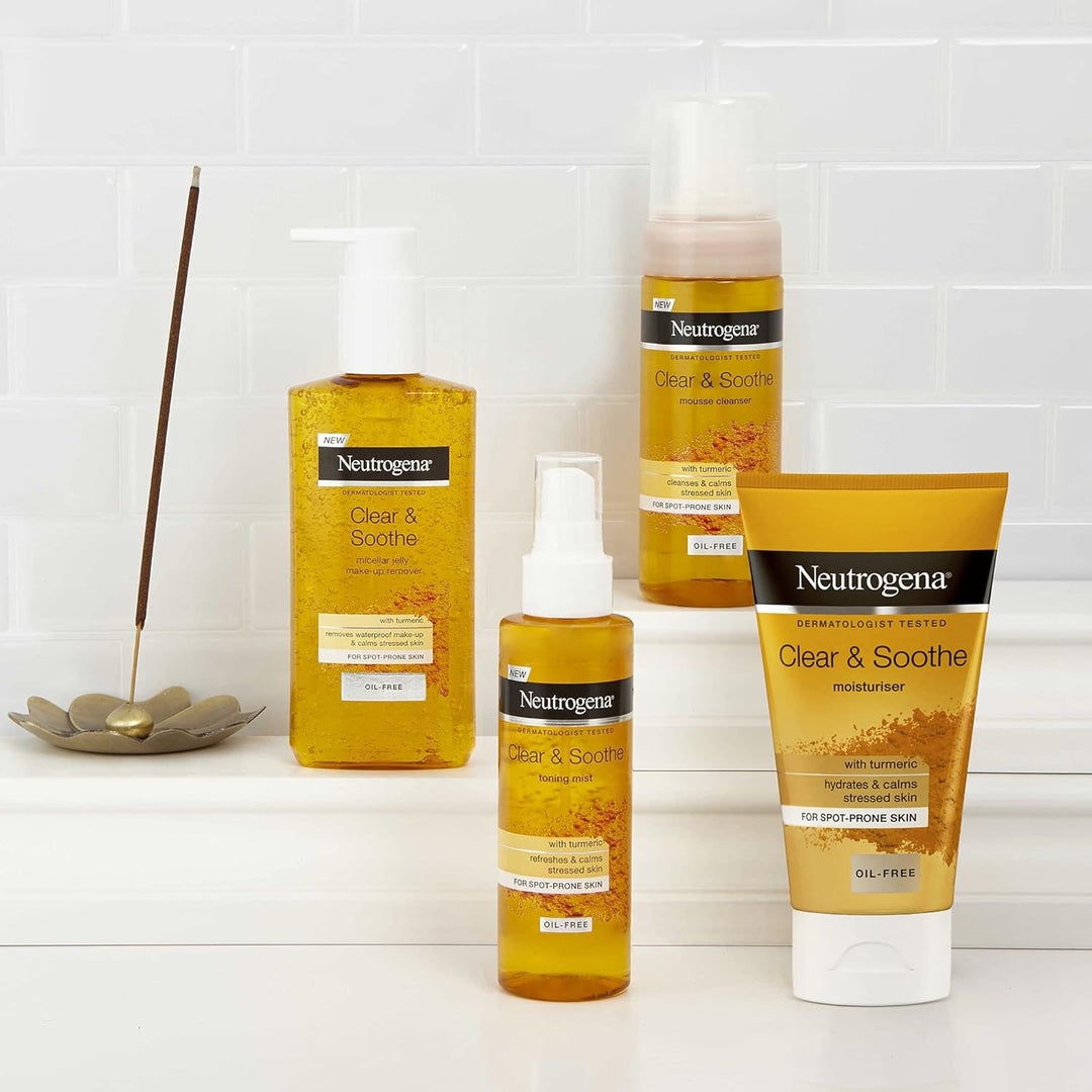 Neutrogena Clear and Smooth Micellar Jelly Make-up Remover with Turmeric