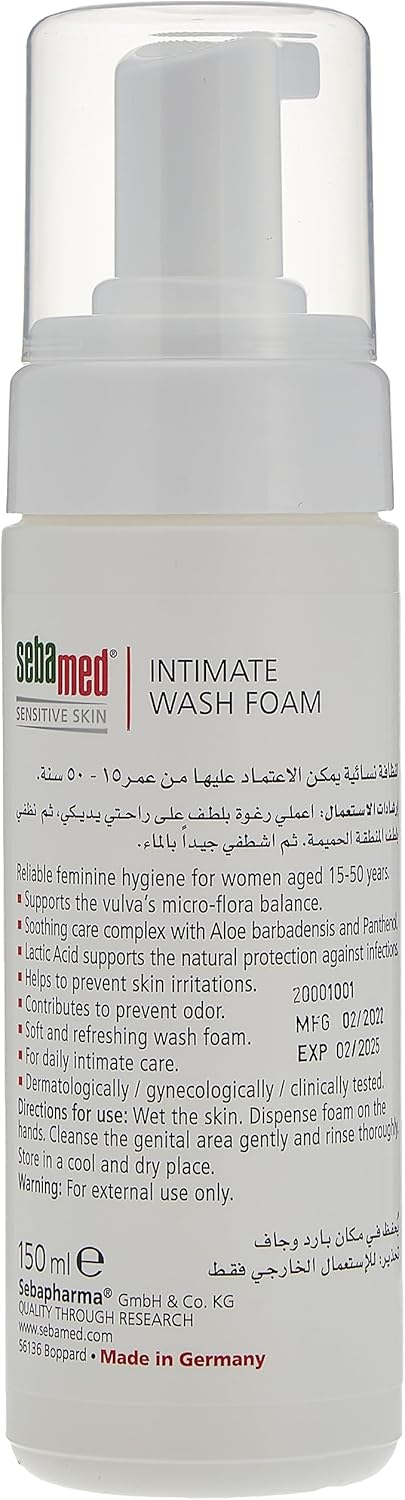 Sebamed Intimate Wash Foam, 150 ml