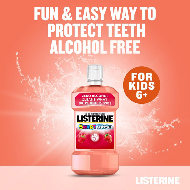 Listerine Smart Rinse Mild Berry Mouthwash (500ml)