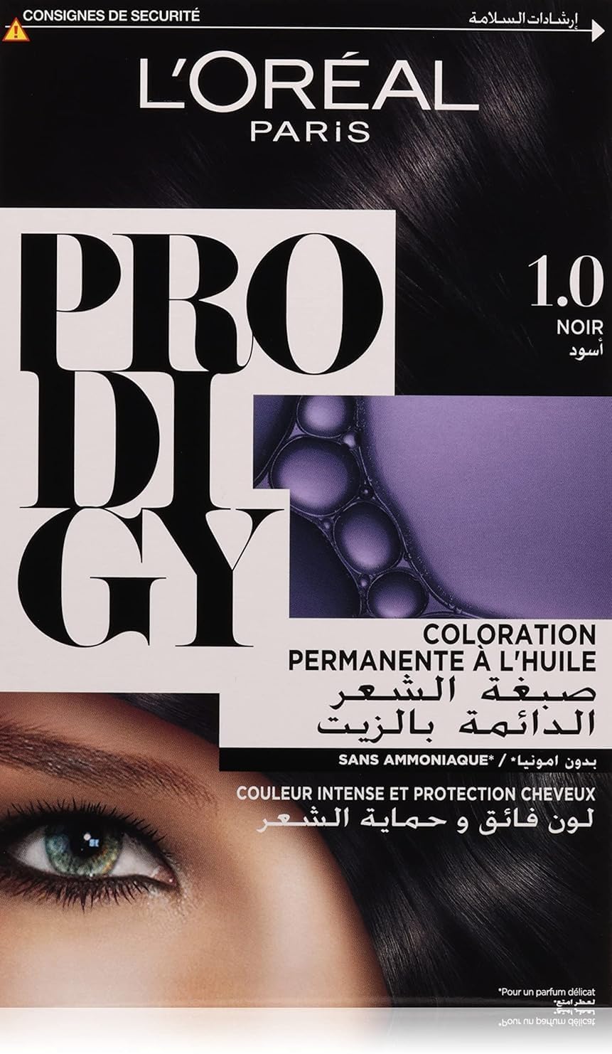 L’Oréal Paris Prodigy Hair Color/Dye, 1.0 Deep Black