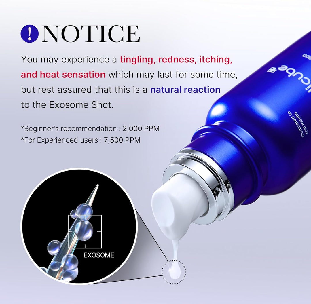 medicube Zero Exosome Shot 7,500 PPM Spicule Facial Serum | Liquid Booster Serum | Exosome, AHA+BHA+PHA | Pore Care, Dead Skin Cells, Skin Texture | Korean Skin Care 1.01 fl.oz