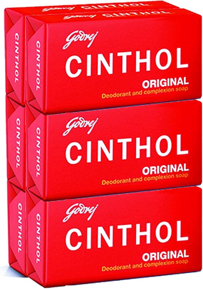 Cinthol Original Complexion Bath Soap – 99.9% Germ Protection, 100g (Pack of 6)