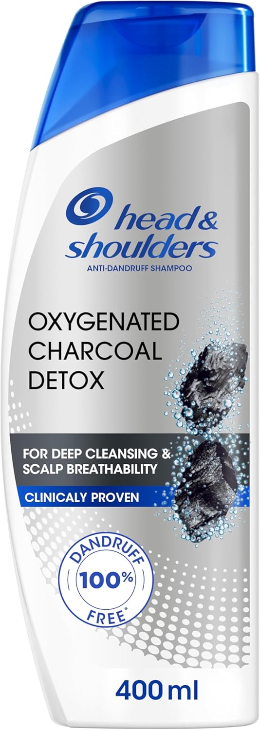 Head & Shoulders Charcoal Detox Anti-Dandruff Shampoo, 400 ml